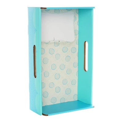 The Manhattan Toy Company Wee Baby Stella Light Brown Hair Bassinette Box - Image 8