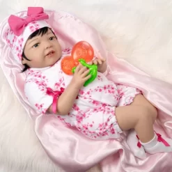 Paradise Galleries Realistic Toddler Doll - Hanami, 21 Inch In SoftTouch Vinyl, 7-Piece Reborn Doll Gift Set
