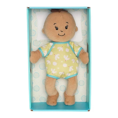 The Manhattan Toy Company Wee Baby Stella Light Brown Hair Bassinette Box - Image 6