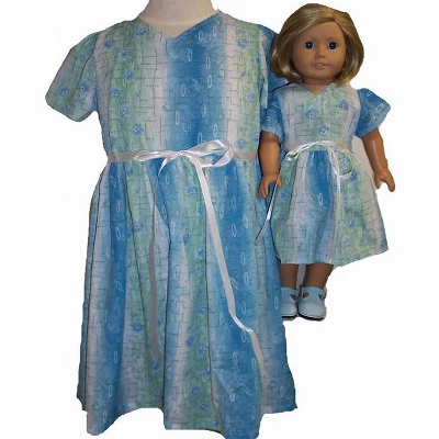 Doll Clothes Superstore Size 5 Matching Shades Of Blue Dresses For Girl And Dolls