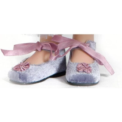 A Girl For All Time: 1940s Party Shoes And Feather Boa For 16 Inch British Dolls - Image 4