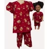 Doll Clothes Superstore Matching Girl And Doll Bear Print Pajamas