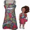 Doll Clothes Superstore Size 6 Matching Girl And Doll Red Flower Sundress With Purse