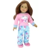 Sophia’s Winter PJs And Slippers For 18" Dolls, Pink/Blue