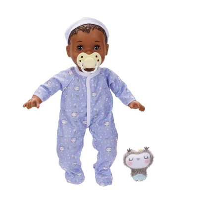 Perfectly Cute 14" Sleepy Time Baby Doll - Brown Hair/Brown Eyes - Image 3