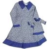 Doll Clothes Superstore Size 5 Matching Girl And Doll Blue Flower Dresses