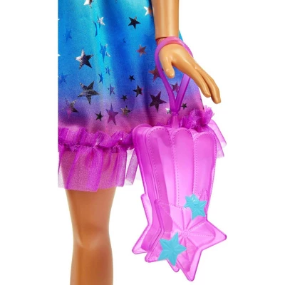 Barbie 28" Large Doll With Brown Hair And Rainbow Dress - Image 2