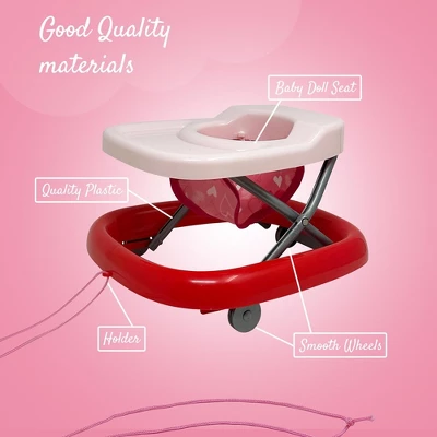 The New York Doll Collection 12 Inch Baby Doll Walker Set - Image 4