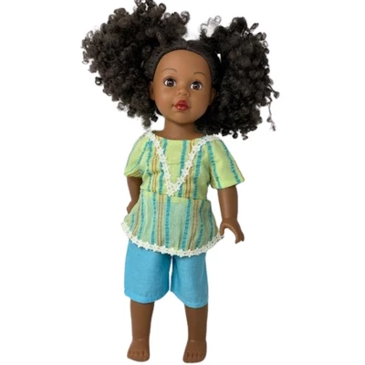 Doll Clothes Superstore Matching Shorts And Top Girl And Dolls Size 10 1/2 - Image 3