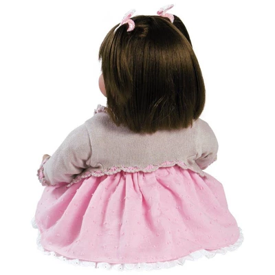 Adora Realistic Baby Doll Sweet Cheeks Toddler Doll - 20 Inch, Soft CuddleMe Vinyl, Brown Hair, Blue Eyes - Image 3