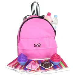 Sophia’s Beach Day Backpack With Accessories Set For 18'' Dolls, Pink