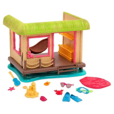 Li'l Woodzeez Miniature Playset With Accessories 15pc - Tiki Hut - Image 4