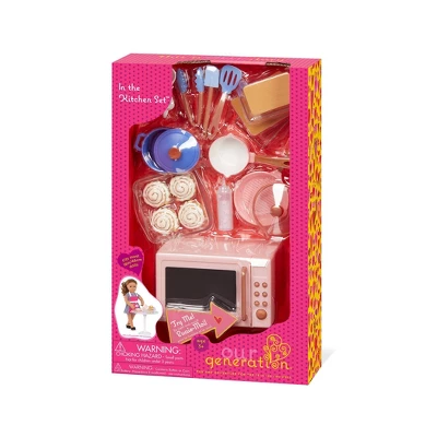 Our Generation In The Kitchen Microwave Accessory Set For 18" Dolls - Image 4