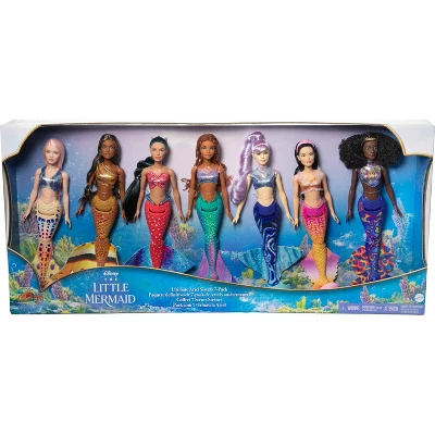 Disney Princess Disney The Little Mermaid Ultimate Ariel Sisters Doll Set With 7 Fashion Mermaid Dolls - Image 5