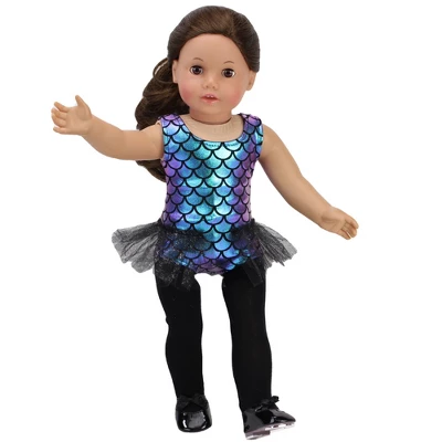 Sophia’s Jazz Leotard Costume And Tap Shoes For 18'' Dolls, Black - Image 3