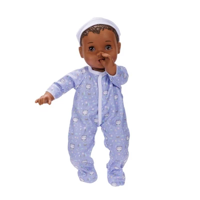 Perfectly Cute 14" Sleepy Time Baby Doll - Brown Hair/Brown Eyes - Image 2