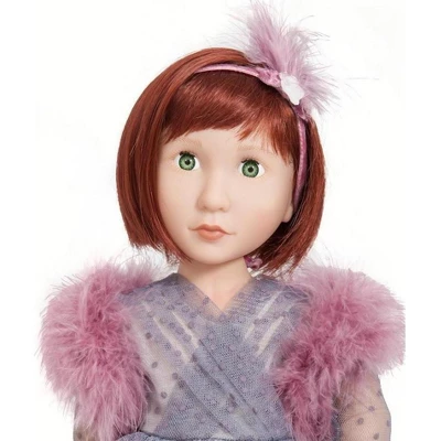 A Girl For All Time: 1940s Party Shoes And Feather Boa For 16 Inch British Dolls - Image 3