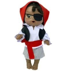 Doll Clothes Superstore Pirate Halloween Costume Fits 12 Inch Baby Alive And Little Baby Dolls