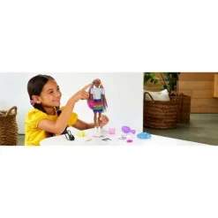 Barbie Leopard Rainbow Hair Doll - Animal Print Skirt