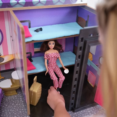 KidKraft 2-in-1 Wooden Hotel & Waterslide Dollhouse - Image 9