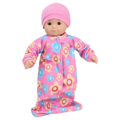 Sophia’s 2 Piece Sleep Sack And Hat Set For 15" Dolls, Pink - Image 2