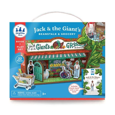 Storytime Toys Jack & The Giant's Beanstalk & Grocery 3D Puzzle Book And Toy Mini Set - 3 In 1 - Book, Build, Play - Image 3