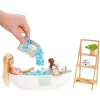 Barbie Doll & Bathtub Playset - Confetti Soap & Accessories - Blonde