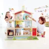 Hape Wooden 10 Room Extravagant Family Play Mansion Dollhouse Set With 4 Dolls, Realistic Effects, And Furniture Accessories For Ages 3 And Up