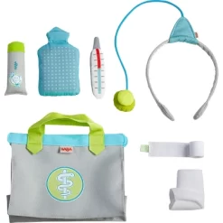 HABA 8 Piece Pretend Play Doll-Sized Pretend Play Doctor Set