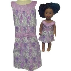 Doll Clothes Superstore Size 12 Matching Girl And Doll Lavender Paisley Sundress