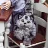 The Queen's Treasures 18 Inch Doll Pet Realistic Grey Striped Kitty Cat