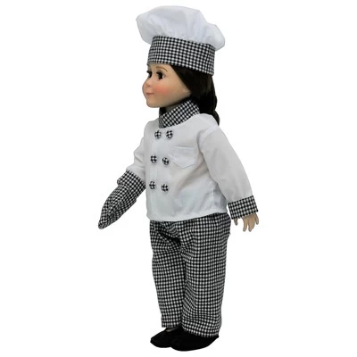 The Queen's Treasures 18 Inch Doll 6 Piece Pastry Chef Clothing Outfit - Image 7