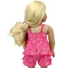 Sophia’s Floral Lace-Trimmed Pajama Set For 18” Dolls, Hot Pink