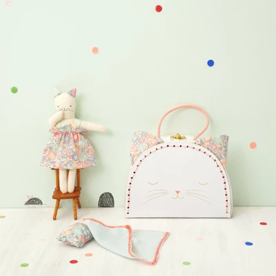 Meri-Meri Meri Meri Floral Kitty Mini Suitcase Doll (Pack Of 1) - Image 6
