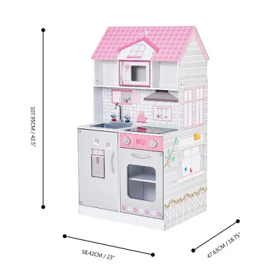 Teamson Kids 'Wonderland' Children's 2 In 1 Doll House & Play Kitchen TD-12515P - Image 7