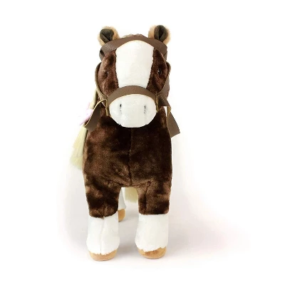 Playtime By Eimmie 18 Inch Doll Plush Horse With Saddle - Image 2