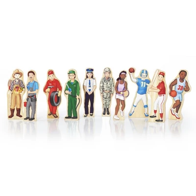 Guidecraft Wooden Wedgie Career People - Set Of 30 - Image 4