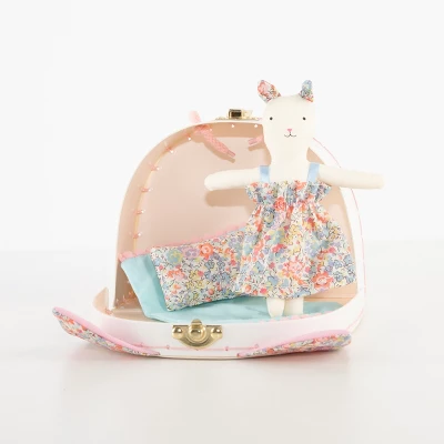 Meri-Meri Meri Meri Floral Kitty Mini Suitcase Doll (Pack Of 1) - Image 2