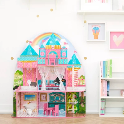 Olivia's Little World By Teamson Kids Furnished Castle Dollhouse For 12" Dolls - Image 2