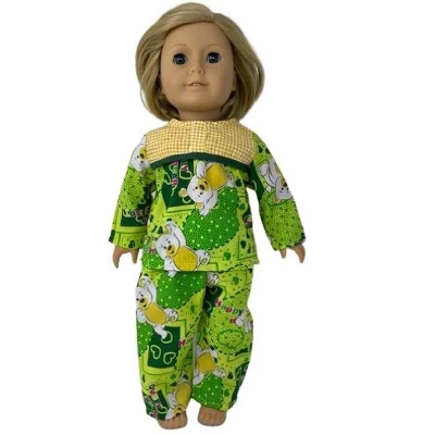 Matching Girl And Doll Happy Bear Pajamas Size 12 - Image 2