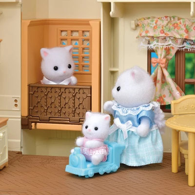 Calico Critters Red Roof Tower Home, 3 Story Dollhouse Playset With Figure, Furniture And Accessories - Image 4