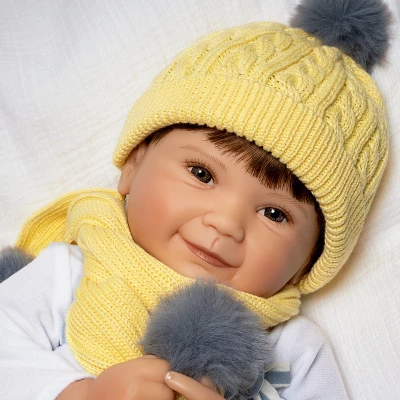 Paradise Galleries Realistic Reborn Toddler Doll My Little Marisol, 22-inch, Medium Skin Tone, Brown Eyes/Brown Hair, 5-Piece Baby Doll Gift Set - Image 2