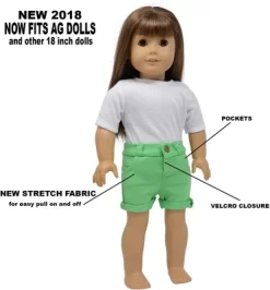 The New York Doll Collection Short Doll Pants Set