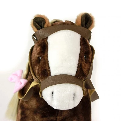 Playtime By Eimmie 18 Inch Doll Plush Horse With Saddle - Image 3