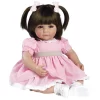 Adora Realistic Baby Doll Sweet Cheeks Toddler Doll - 20 Inch, Soft CuddleMe Vinyl, Brown Hair, Blue Eyes