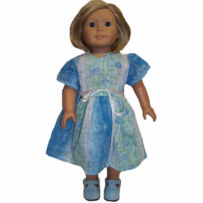 Doll Clothes Superstore Size 5 Matching Shades Of Blue Dresses For Girl And Dolls - Image 2