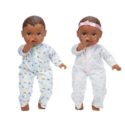 Perfectly Cute Boy Girl Twins Dark Brown Hair - Dark Brown Eyes - Image 4