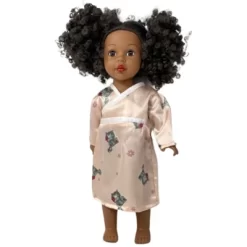 Doll Clothes Superstore Size 7 Matching Girl And Doll Tangerine Kitty Satin Nightgown
