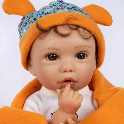 Paradise Galleries Reborn Baby Doll Boy Puppy Love, Magnetic Pacifier, Rooted Hair, 19 Inch Doll Made In SoftTouch Vinyl - Image 2