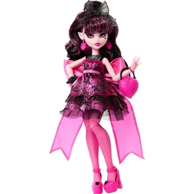 Monster High Draculaura Fashion Doll In Monster Ball Party Dress With Accessories - Image 4